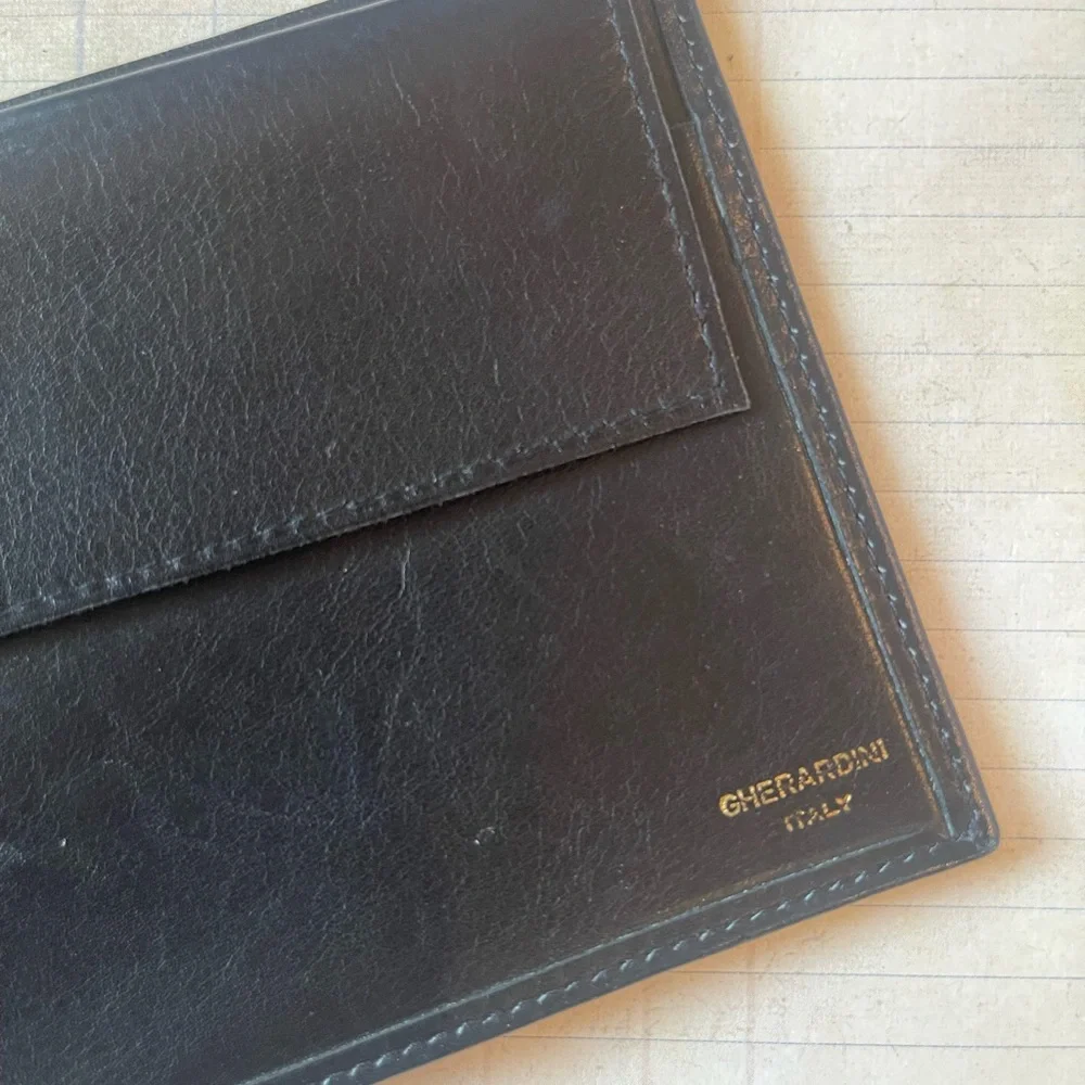 Gherardini Sleek Black Bi-Fold Wallet